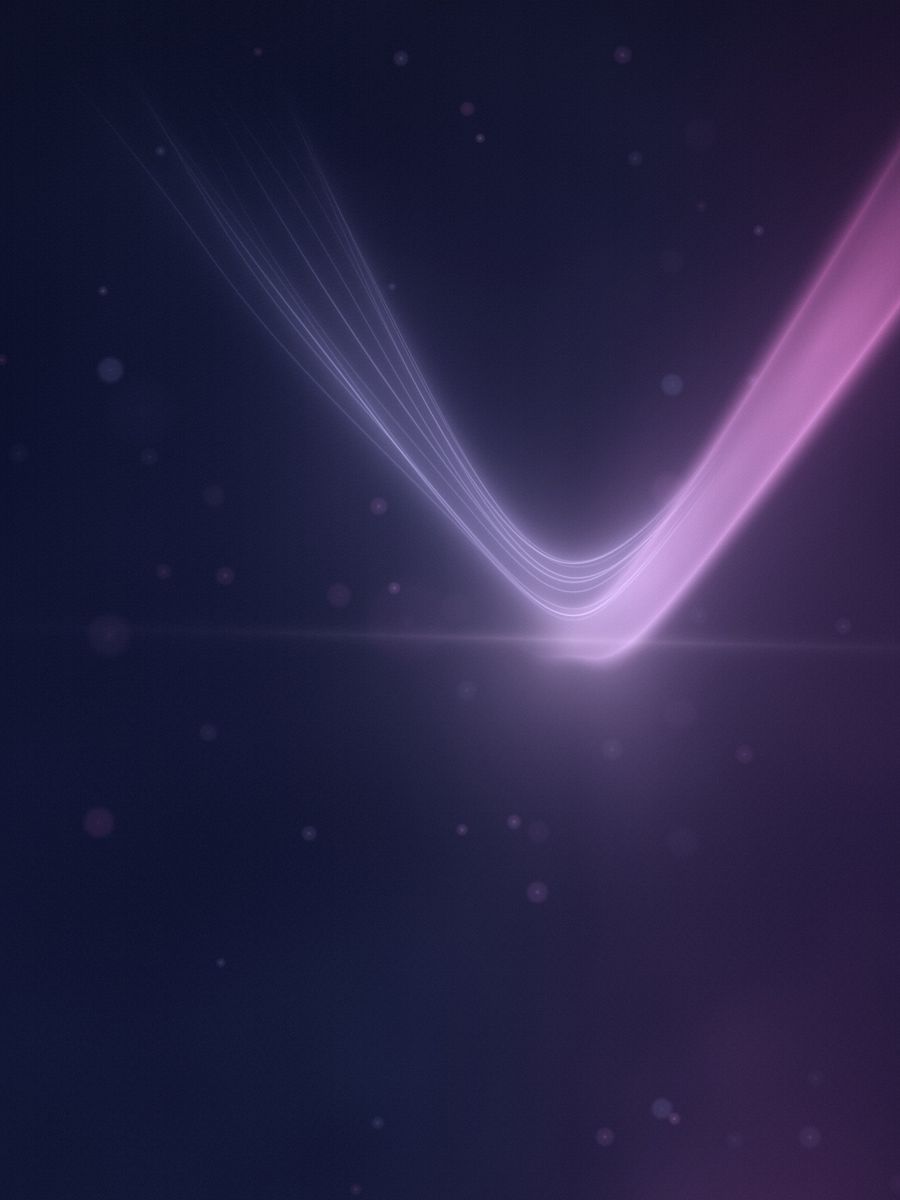 Strands of blue light gathering into a single orchid beam